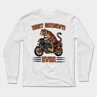 Best Grandpa Ever Biking Long Sleeve T-Shirt